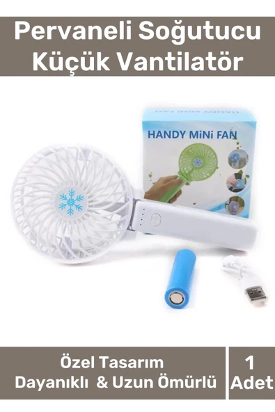 Cep Boyu Usb Şarjlı 3 Kademeli Sessiz Taşınabilir Mini Fan Pervaneli Soğutucu Küçük Vantilatör ürün görseli 1