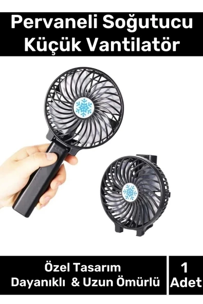 Cep Boyu Usb Şarjlı 3 Kademeli Sessiz Taşınabilir Mini Fan Pervaneli Soğutucu Küçük Vantilatör ürün görseli 1