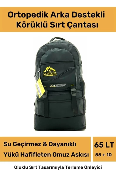Ortopedik Su Geçirmez Konfor Modeli Fermuarlı Büyük Boy Çok Gözlü Bölmeli Kamp Outdoor Sırt Çantası ürün görseli 1