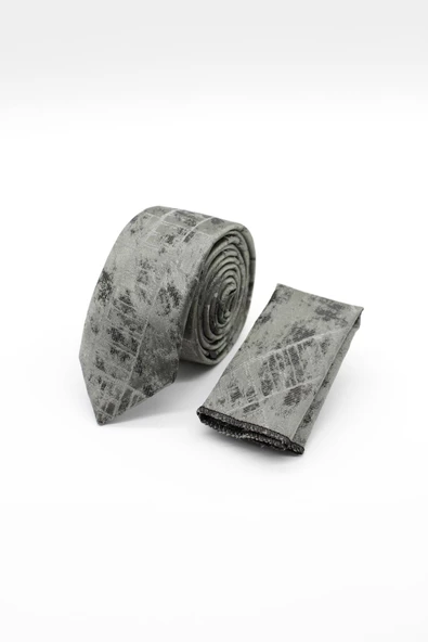 Gri Desenli 6 Cm Kravat 1090240113 ürün görseli 1