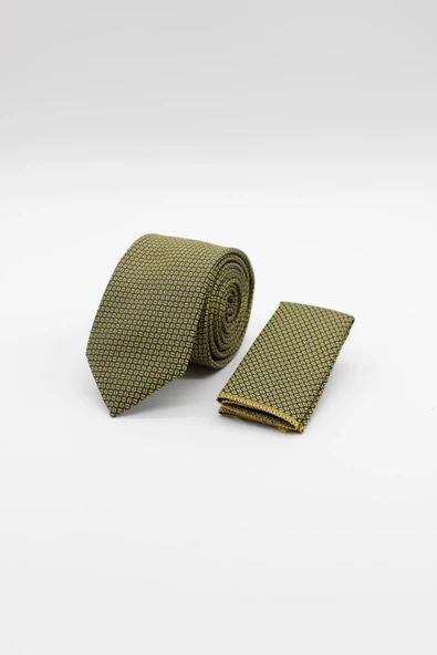 Sarı Desenli 6 Cm Kravat ürün görseli 1