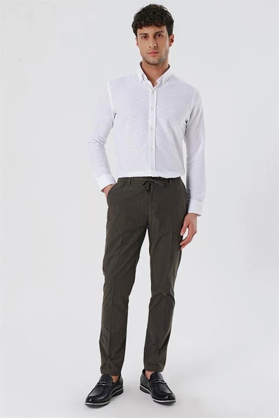 Vizon Yan Cep Düz Paça Casual Slim Fit Pamuklu Jogger Pantolon 1003230159 ürün görseli 1