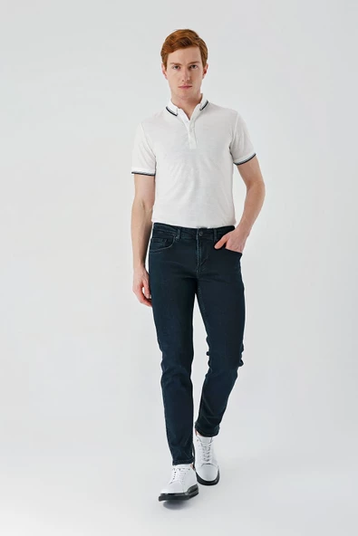 Kahverengi Gabardin 5 Cepli Slim Fit Dar Kesim Casual Denim Jean Kot Pantolon 1023240150 ürün görseli 1