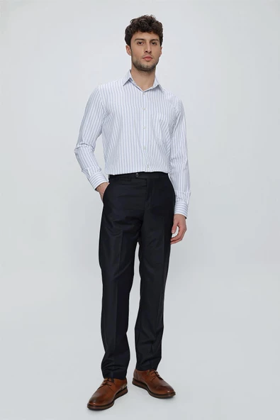 Lacivert Esnek Yandan Cepli Comfort Fit Classic Pantolon 1003240005 ürün görseli 1