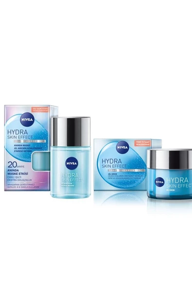 Nivea Hydra Skın Effect 20 Saniyede Maske 100ml + Hydra Skın Jel Krem 50ml ürün görseli 1