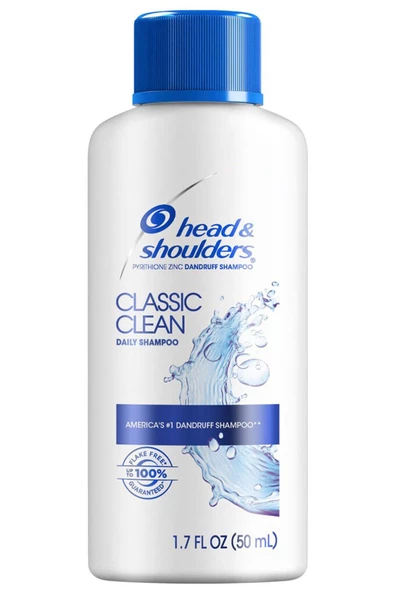 Head & Shoulders Classic Clean Günlük Şampuan 50ML Seyahat Boyu ürün görseli 1