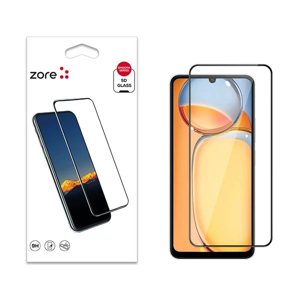 Xiaomi Redmi 13C Uyumlu Kenarları Kırılmaya Dayanıklı Cam Ekran Koruyucu ürün görseli 1