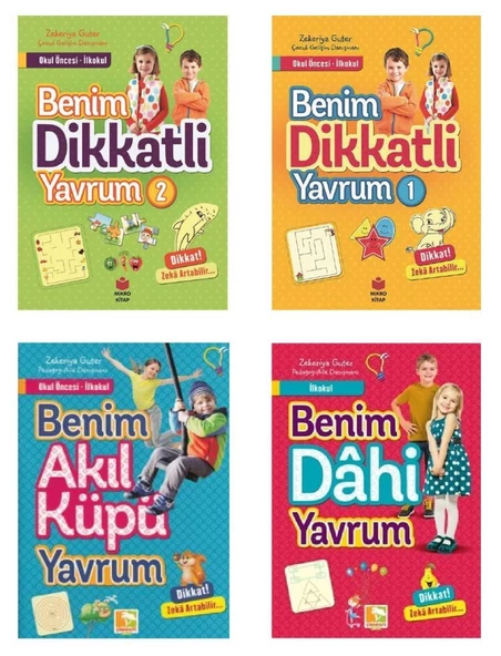 Okul Öncesi Benim Dikkatli Yavrum Benim Dahi Yavrum Etkinlik Seti ürün görseli 1