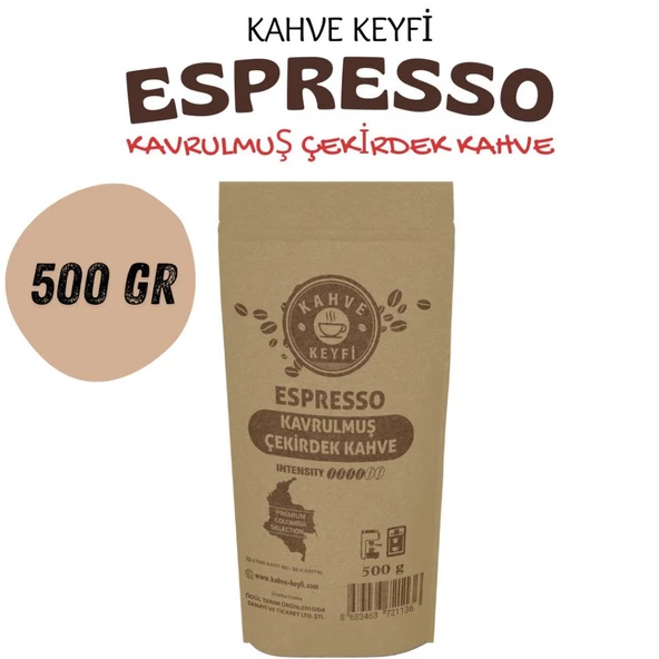 Kahve Kyefi Espresso Kavrulmuş Çekirdek 500 Gr ürün görseli 1