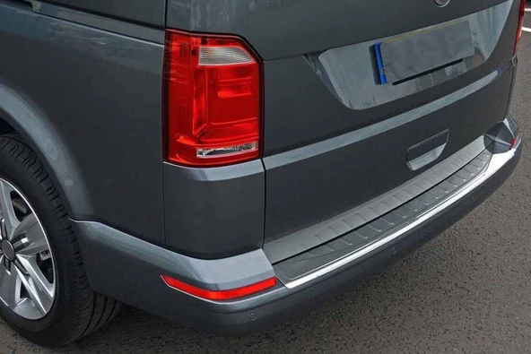 OMSA VW T6.1 Caravelle Krom Arka Tampon Eşiği Çift Kapı Taşlı 2020-2023 Arası ürün görseli 1