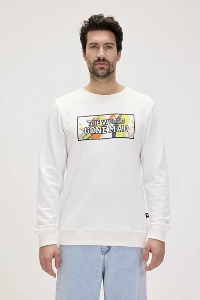 Bad Bear Caen Crewneck Beyaz Erkek Sweat / Sweatshirt ürün görseli 1