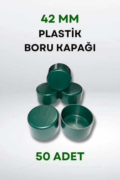 Plastik Boru Kapağı 42 MM (50 Adet) - Resim 3