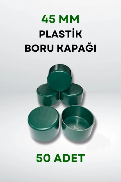 Plastik Boru Kapağı 45 MM (50 Adet) - Resim 3