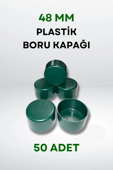Plastik Boru Kapağı 48 MM (50 Adet) - Resim 3