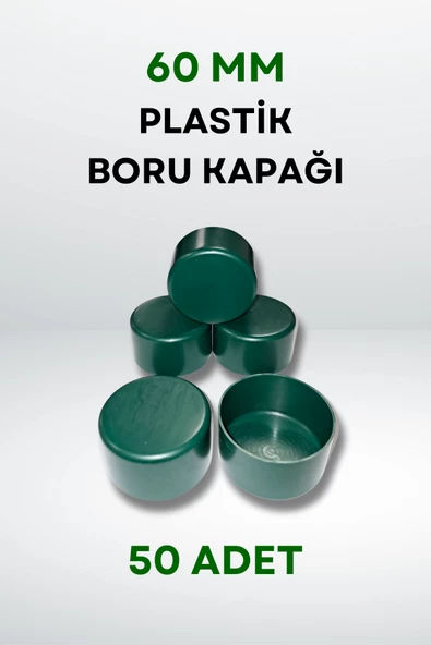 Plastik Boru Kapağı 60 MM (50 Adet) - Resim 3