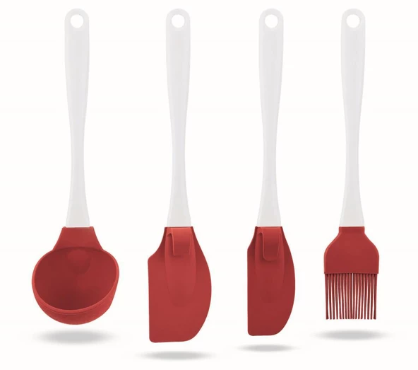 SİLİCOLİFE SERVİS SETİ SİLİKON KEPÇE, BÜYÜK SPATULA, KÜÇÜK SPATULA, FIRÇA ürün görseli 1