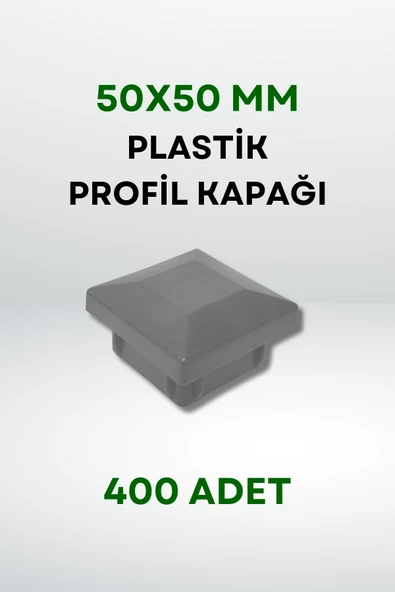 Plastik Profil Kapağı 50x50 MM (400 Adet) - Resim 3