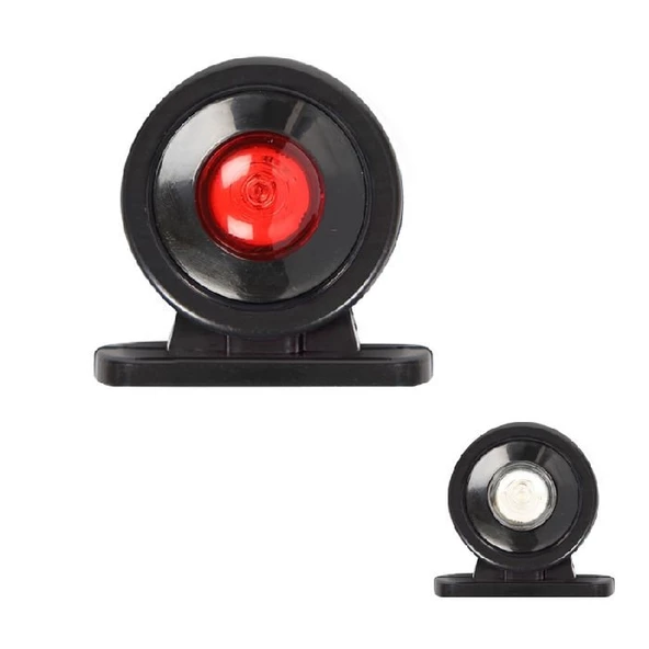 Mini Düz Lamba Tek Led'Li Beyaz - Kırmızı 2 Led'Li 70Mm 12V-24V Beyaz - Kırmızı - FR0120-WR ürün görseli 1