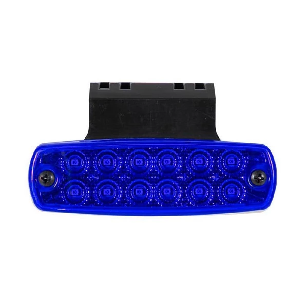 Pro Side Marker Lamba Braketli 12 Led'Li 115Mm 12V-24V Mavi - FR0177-B ürün görseli 1
