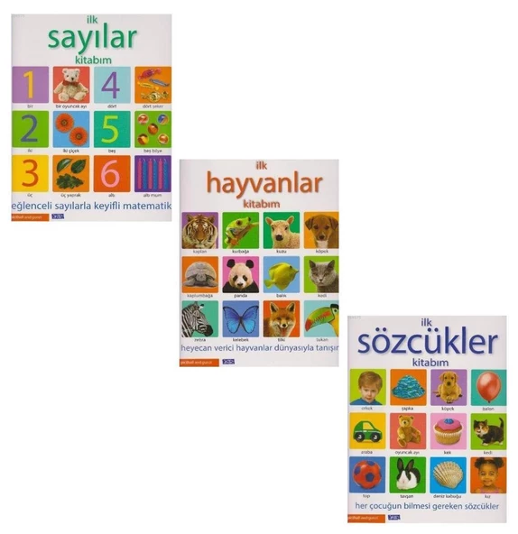 Parıltı İlk Sayılar, Sözcükler ve Hayvanlar Kitabım 3 Kitap Set ürün görseli 1