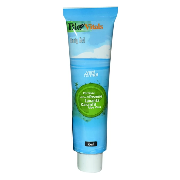 Bio Vitals Portakal Zencefil Rezene Lavanta Karanfil Aloe Vera Masaj Jeli 75 ML ürün görseli 1