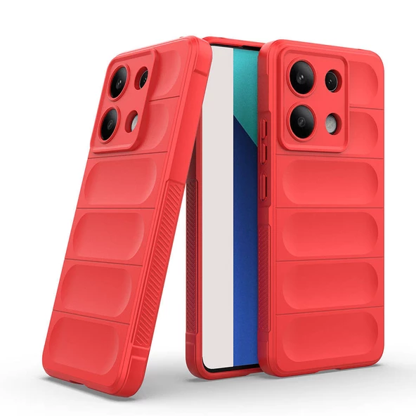 Xiaomi Redmi Note 13 4G Kılıf Esnek TPU Oyuklu Arka Yüzey Tasarımlı Etnik Silikon Kapak ürün görseli 1
