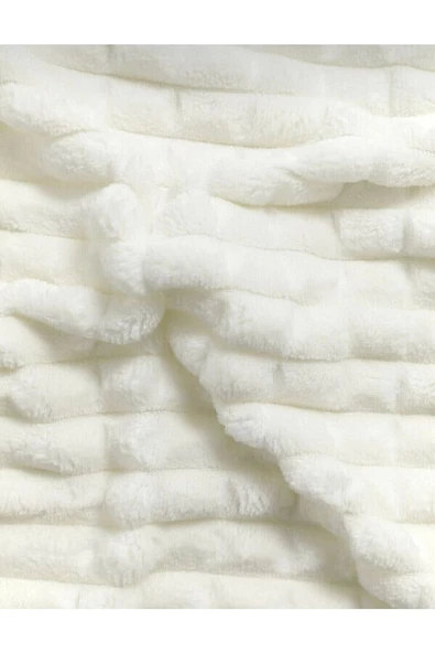 Merinos Modern Line 3 Parça Battaniye Seti Kemik ürün görseli 1