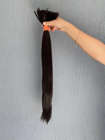 Sentetik - Gerçek Karşım İnsan Saçı 60cm 190 Gram ürün görseli 1