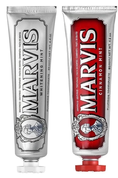 Marvis Whitening Mint Diş Macunu 85 Ml + Cinnamon Mint Diş Macunu 85 Ml ürün görseli 1