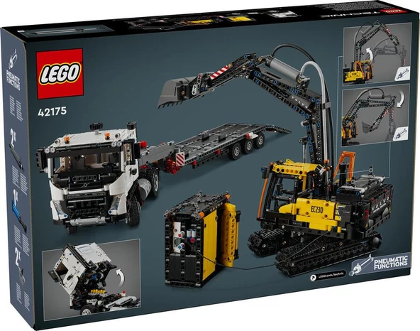 LEGO Technic 42175 Volvo FMX Truck and EC230 Electric Excavator ürün görseli 1
