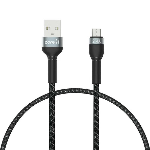 Shira Serisi Micro USB File Örgü Şarj Kablosu 30cm ürün görseli 1