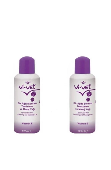 Vi-Vet Ağda Sonrası Temizleme Ve Masaj Yağı E Vitamini 125 ml 2 Ad. ürün görseli 1