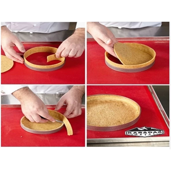 Delikli Tart Kalıbı Ø12 Cm H:2,5 Cm - Resim 3