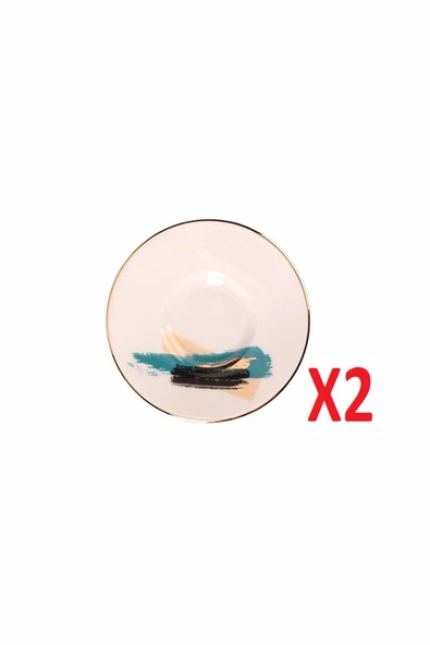 Porland Dash Desen Çay Tabağı 11cm 2 li 04ALM008508 ürün görseli 1