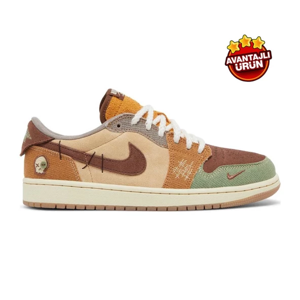 Zion Williamson x Air Jordan 1 Retro Low OG Voodoo ürün görseli 1