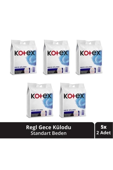 Kotex Regl Gece Külodu 2'li X 5 Adet ürün görseli 1