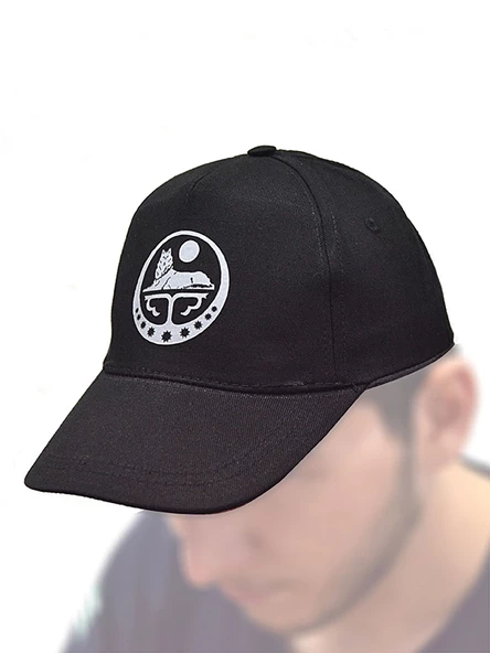 Çeçen Borz Logo Baskılı Siyah Şapka - Resim 5