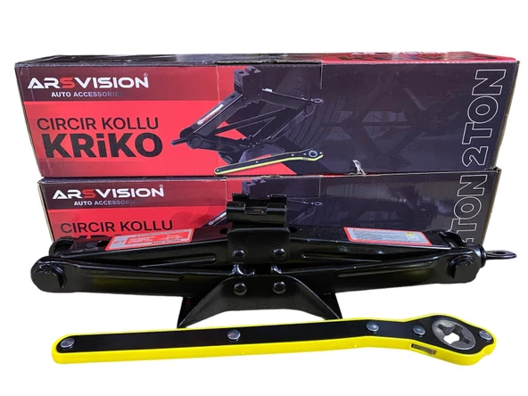 ARSVİSİON Oto Krikosu 1.5 Ton Makas Cırcırlı Araç Kriko ürün görseli 1