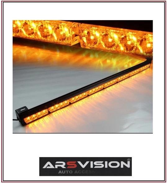 Arsvision Tepe Led Bar Çakarlı Off Road 12-24v 120cm Sarı-sarı Metal Gövde ürün görseli 1
