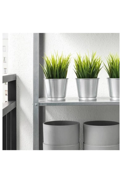 Bıntje Galvanizli Çelik Saksı - 9 Cm - Resim 6