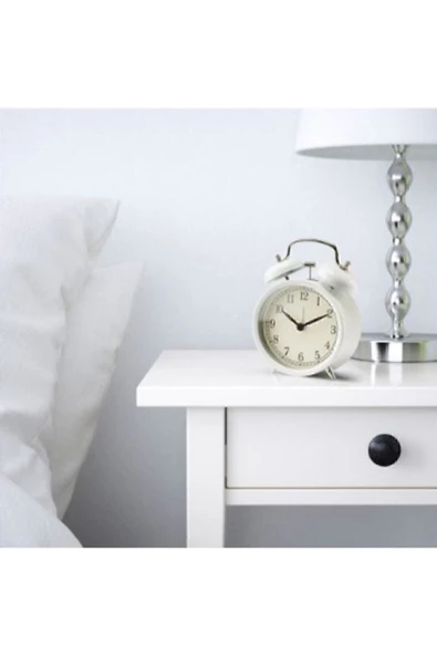 IKEA Dekad Dekoratif Beyaz Çalar Saat - Resim 2