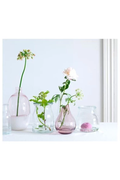 IKEA Sannolık 17 Cm Pembe Dekoratif  Vazo - Resim 2