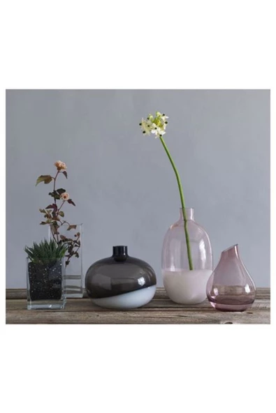 IKEA Sannolık 17 Cm Pembe Dekoratif  Vazo - Resim 4