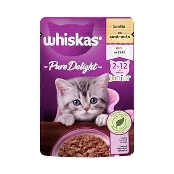 Whiskas Pure Delight Tavuklu Yavru Kedi Maması 85 gr ürün görseli 1