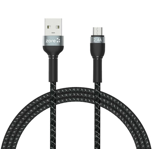 Shira Serisi Micro USB File Örgü Şarj Kablosu 1m ürün görseli 1