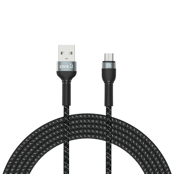 Shira Serisi Micro USB File Örgü Şarj Kablosu 3m ürün görseli 1