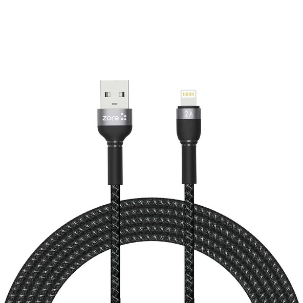 Shira Serisi Lightning USB File Örgü Şarj Kablosu 3 m ürün görseli 1