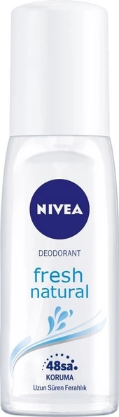 NIVEA Kadın Pump Sprey Deodorant Fresh Natural 75ml, Ter ve Ter Kokusuna Karşı 48 Saat  Koruması ürün görseli 1