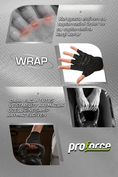 Proforce FİTNESS BODY ELDİVENİ WRAP S - Resim 2