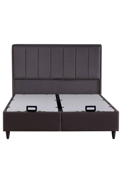 Kilim Mobilya Royal Plus Sandıklı Baza Başlık Seti Antrasit 180X200 ürün görseli 1